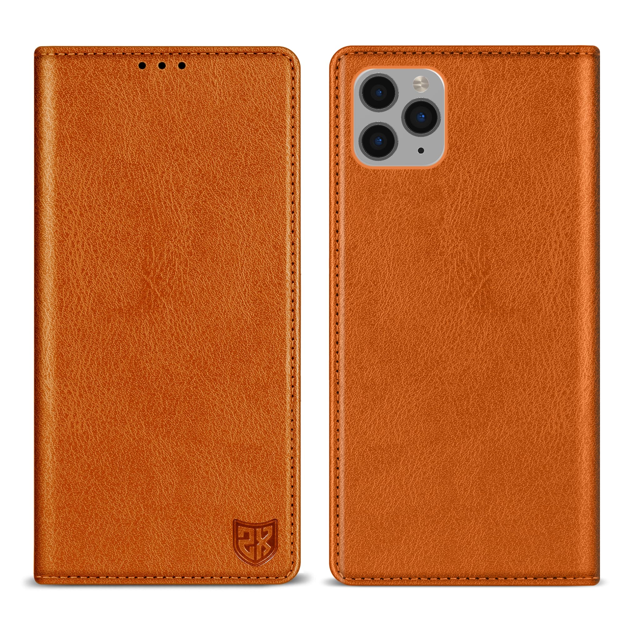 Photo 1 of ZZXX for iPhone 11 Pro Max Wallet Case with [RFID Blocking] Card Slot Stand Strong Magnetic Leather Flip Fold Protective Phone Case for iPhone 11 Pro Max Case Wallet(Brown-6.5 inch)