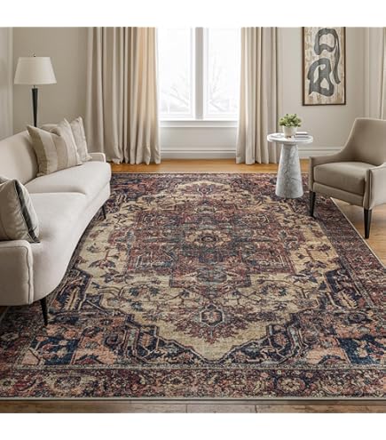 Amazon.com: Bloom Rugs Washable Non-Slip 9' x 12' Rug - Terracotta