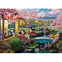 Ceaco - Disney - Thomas Kinkade - Mickey & Minnie in Japan - 1000