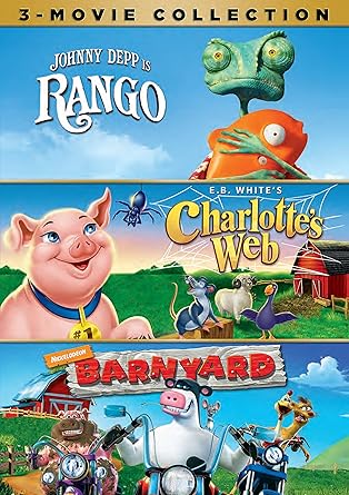 Amazon Com Rango Charlotte S Web Barnyard 3 Movie Collection