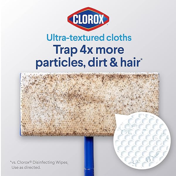 CLOROX DISINFECTING WET MOPPING CLOTHS, RAIN CLEAN, 24 WET REFILLS (PACKAGE MAY VARY)