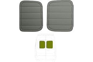 VANNCAMP Extra-Thick Rear Door Window Covers(Pair) for Ford Transit Medium/High Roof Van,2015-2025,Cold Weather Essentials,Magnetic Direct Fit, AllSeasonGuard Pro