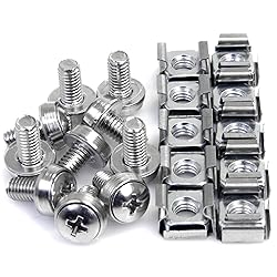 StarTech.com M6 Screws and Cage Nuts - 50 Pack - M6