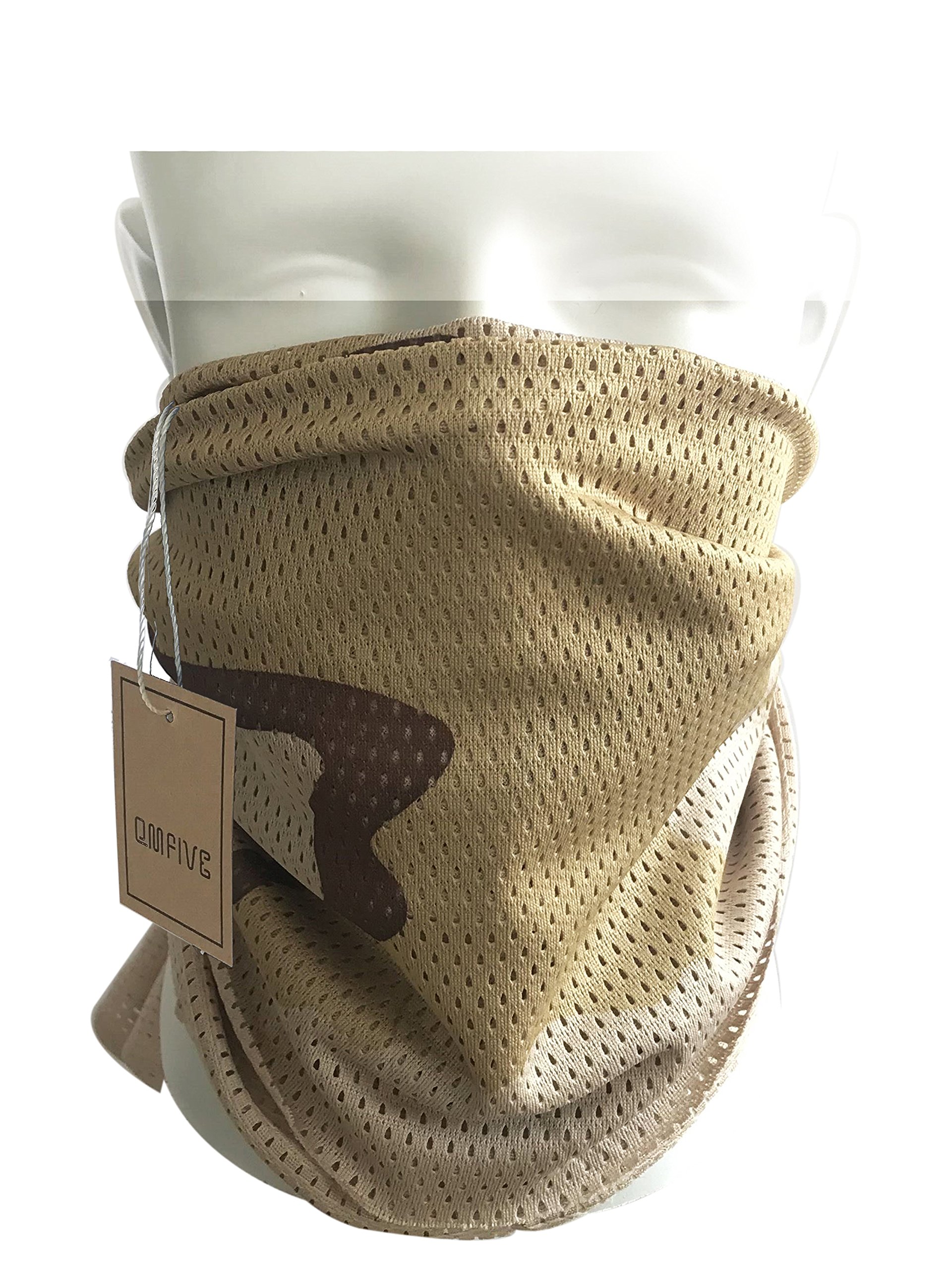 QMFIVE Tactical Camouflage Scarf, Men and Women Multi-purpose Military Headband Style Head Wrap Face Mesh Neckerchief,DC,150 x 40cm / ~50 x 13 inch