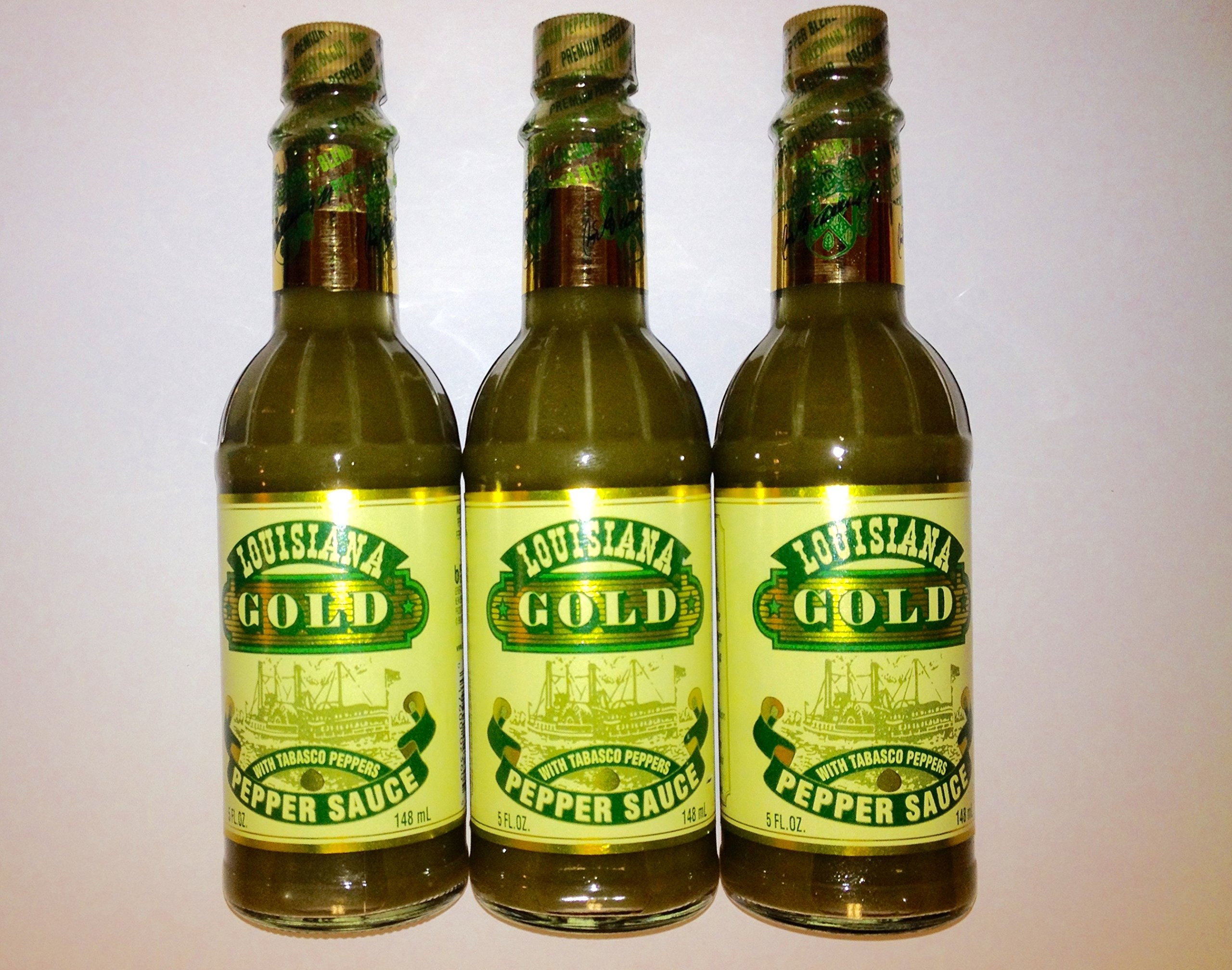 Louisiana Gold Hot Sauce / Louisiana Gold Red Pepper Sauce with Tabasco