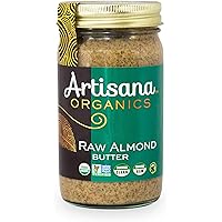 Artisana Organics Raw Almond Butter, 14oz | No Sugar Added, No Palm Oil, Vegan, Paleo and Keto Friendly, Non GMO