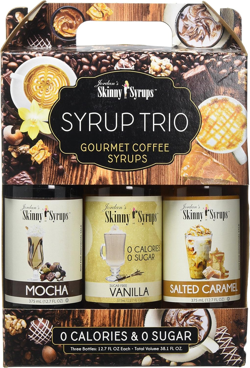 Sugar Free Syrup Trio 3x375ml Salted Caramel Mocha And Vanilla Amazon Co Uk Health Personal Care