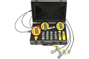 XZT 70P Digital Hydraulic Pressure Test,Pressure gauges Set, Mini Hydraulic Hose Set, Test Coupling Set,Hydraulic Repair Tools for Excavator Construction Machinery,Hydraulic Systems