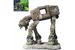 fazhongfa Fish Tank Decorations Star Wars Aquarium Accessories Small to Large Fish Tank Resin Decor for Betta Goldfish Hideouts Cave Hide Ornament Backgrounds (at-Small)
