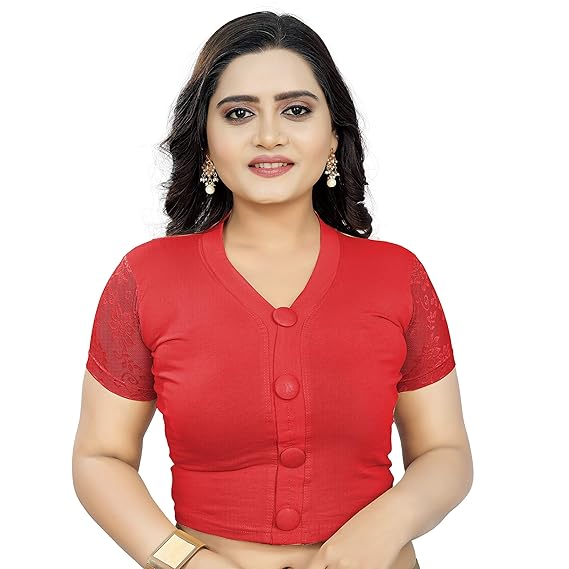 Womens Cotton Lycra Stretchable Blouse�