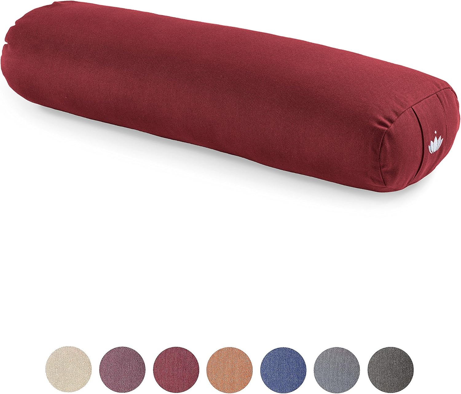 Lotuscrafts Bolster Yoga Rettangolare per Yin Yoga Ripieno di Kapok Rivestimento in Cotone