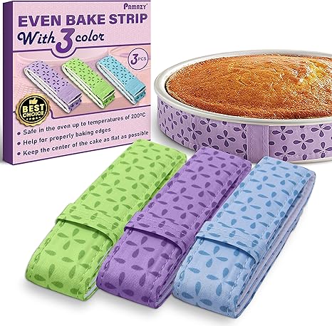 3PCS Cake Strips for Even Baking 