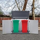 Panana Plastic Garden Storage Outdoor Furniture White 132 x 72 x 99 cm view 4