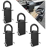 VIAGL 4Pcs 18000lbs Heavy Duty Removable D Ring Stake Pocket tie Down for Utility Trailers and Flatbeds Equipped with Stake Pockets Stake Pocket D-Rings