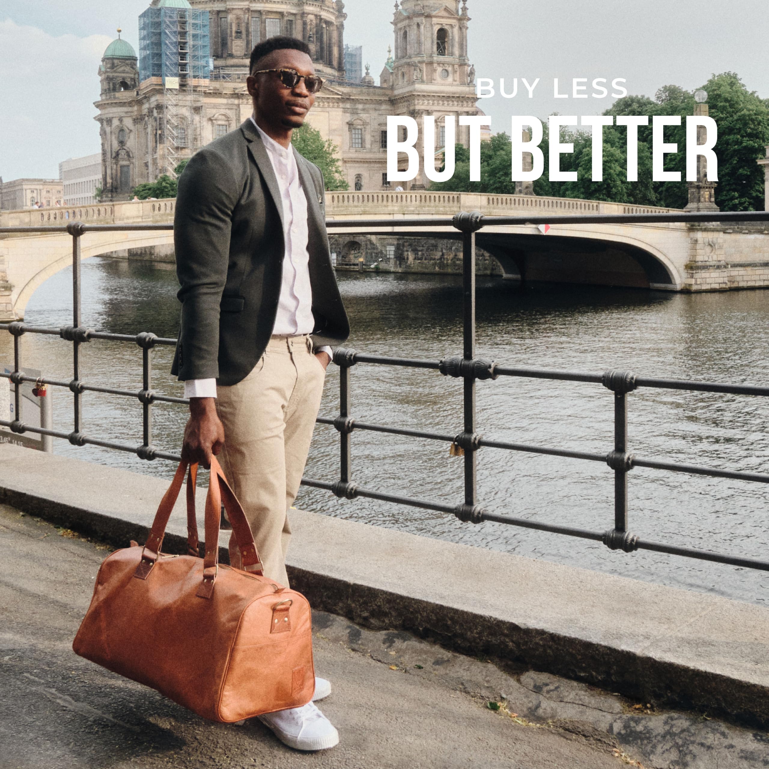 Berliner Bags Vintage Weekender Oslo Reisetasche aus Leder Damen Herren Braun Groß 45l (Mit Schuhfach) 9