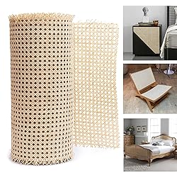 CLAYNIX 14" Width Cane Webbing, Natural Rattan