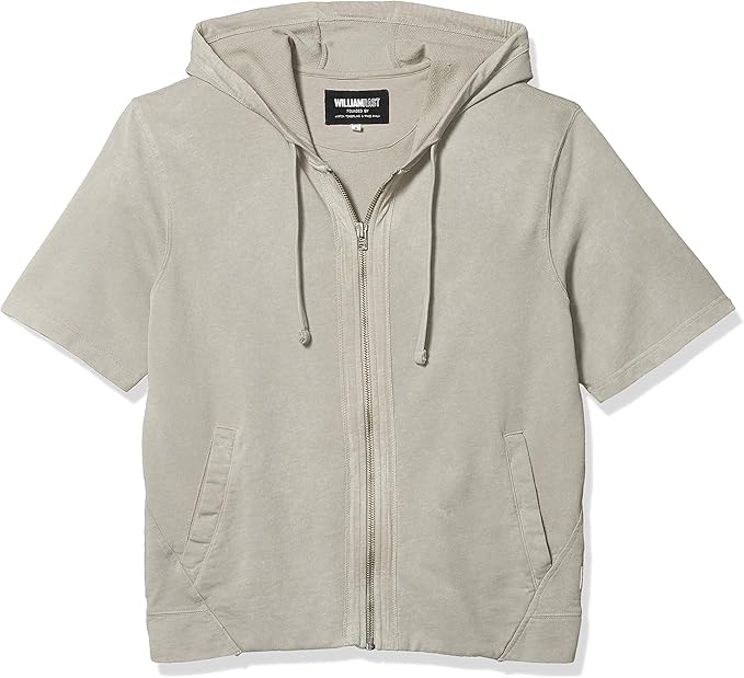 short sleeve zip up hoodie mens