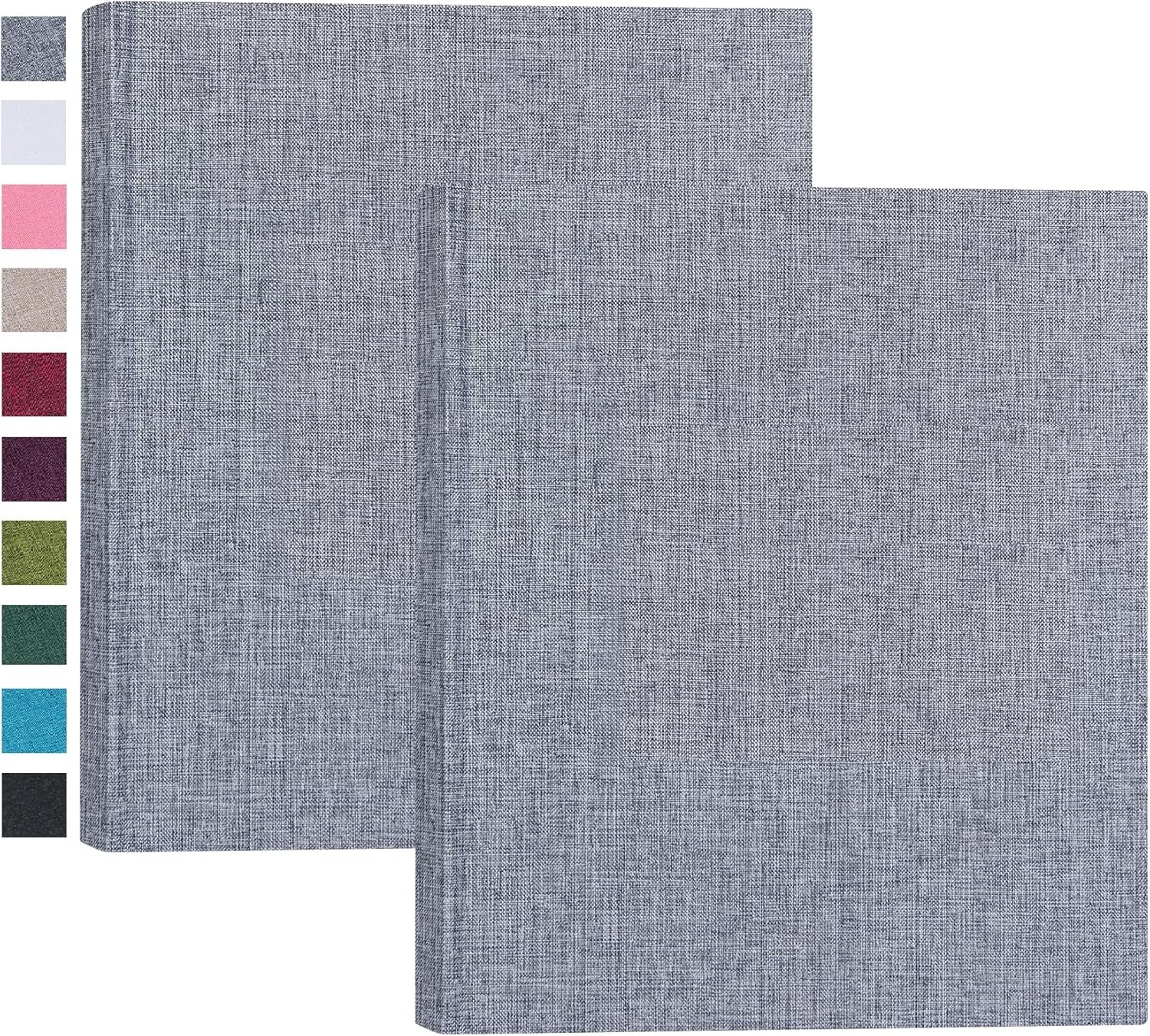 Photo Albums, Frames & Accessories - Mublalbum Small Photo Album 8x10 Photos 2 Pack Linen Cover Mini Brag Book Photo Album Each Small Album Holds 52 Vertical 8x10 Photos for Artwork Postcards or Picture Storage (Gray)