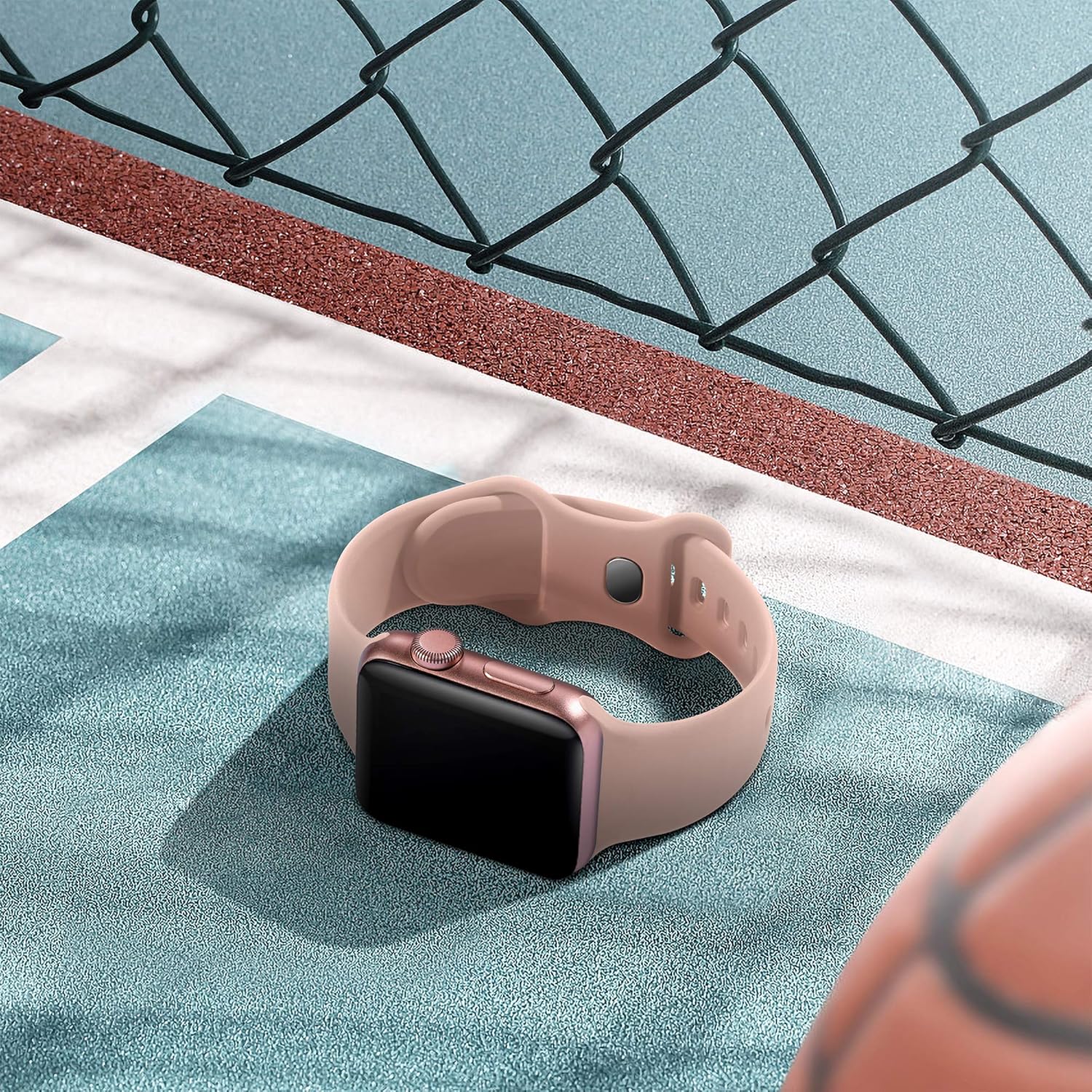 Epova Silicone Strap Compatible with Apple Watch Strap 44mm 42mm 45mm 46mm 49mm - Image 4