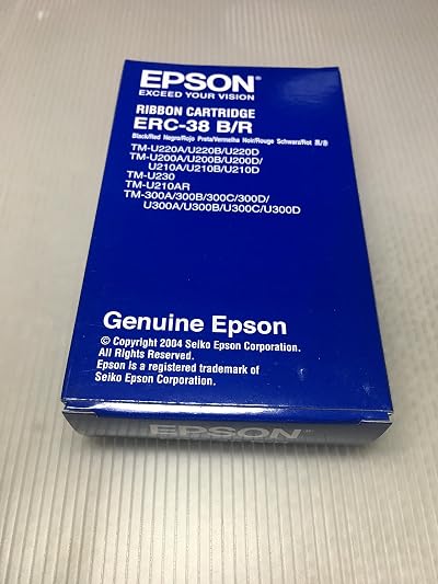 Epson Ribbon Cartridge Black Red ERC38BR Matrix Printer