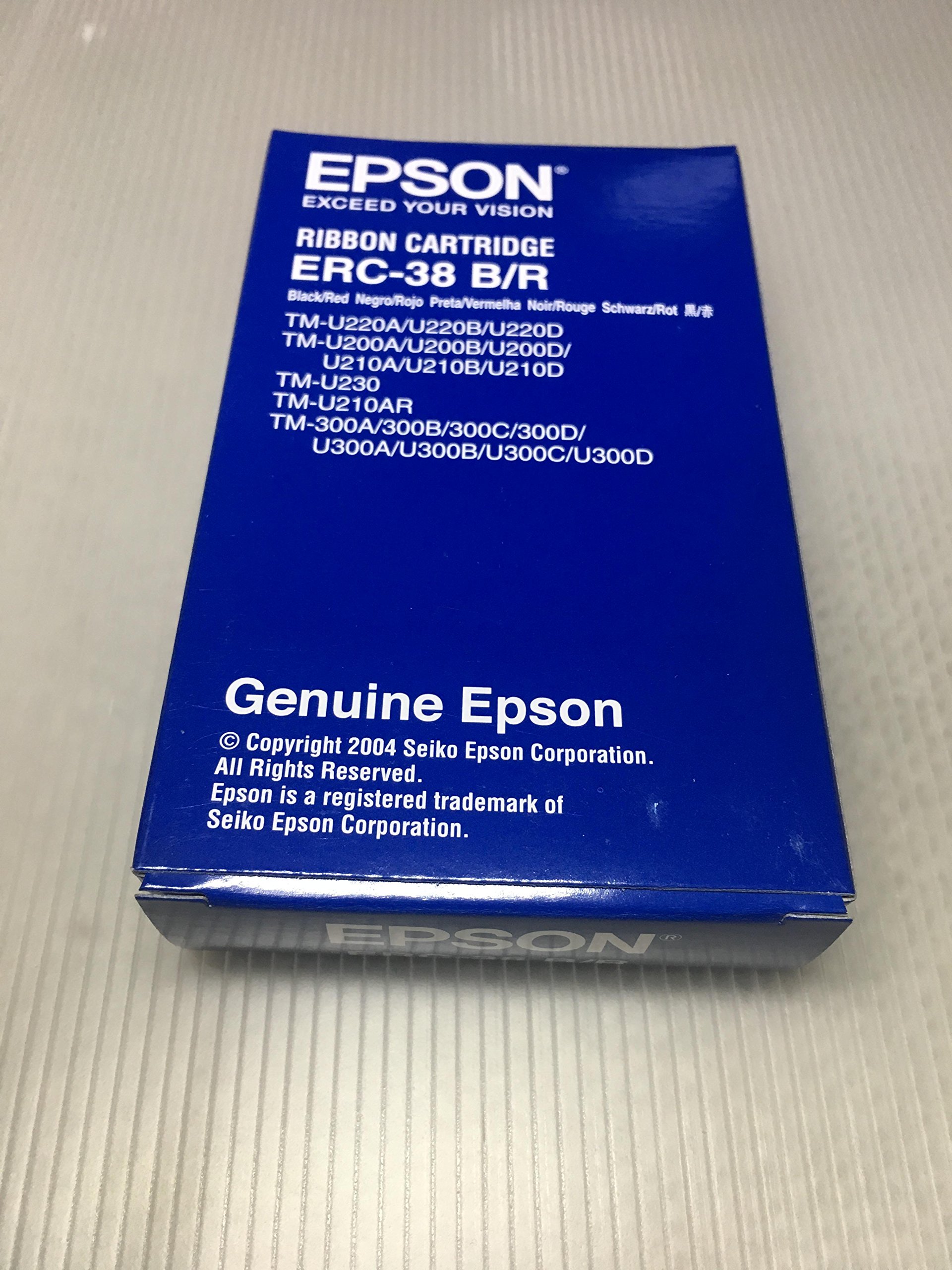 Epson C43S015376 Ribbon Cartridge, Black/Red