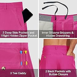JWM Mens 7" Stretch Golf Shorts - Lightweight