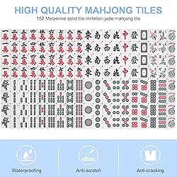 Foldable Automatic Mahjong Table with Wheels 44mm