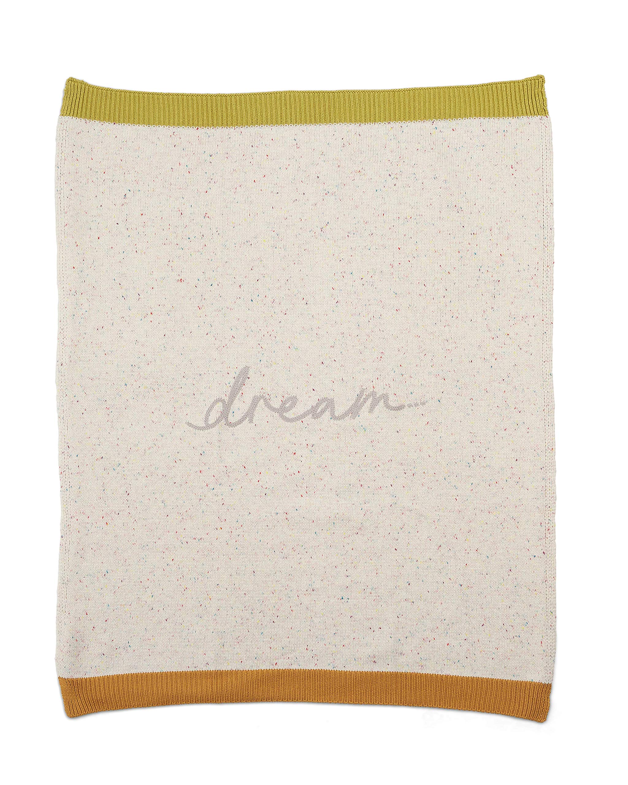 Mamas & Papas Knitted Blanket, Dream Slogan Multi