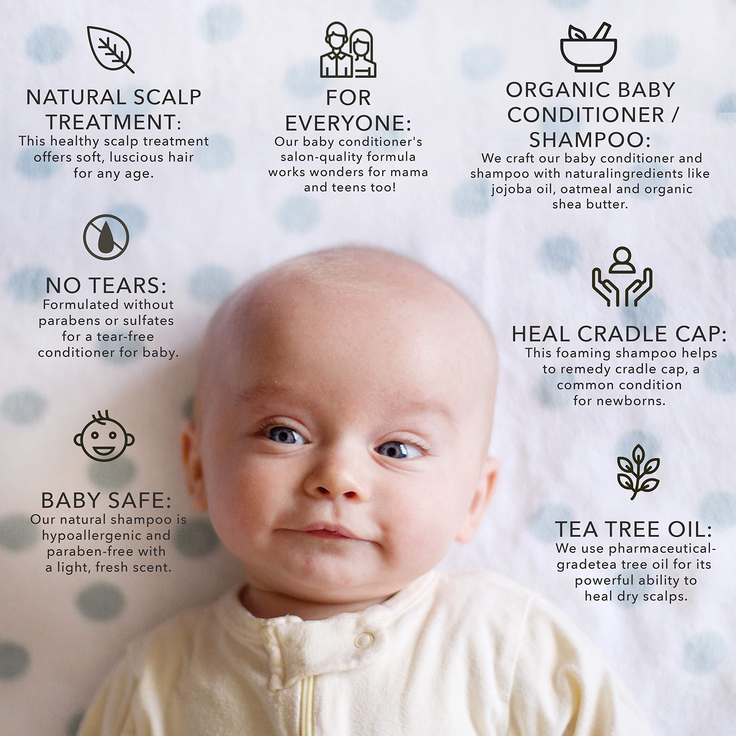 BELLA B BUNDLE Cradle Cap Shampoo & Cradle Cap Scalp Treatment And Conditioner - Baby Shampoo And Conditioner - Cradle Cap Shampoo For Babies - Kid Shampoo - Dry Scalp Shampoo And Conditioner