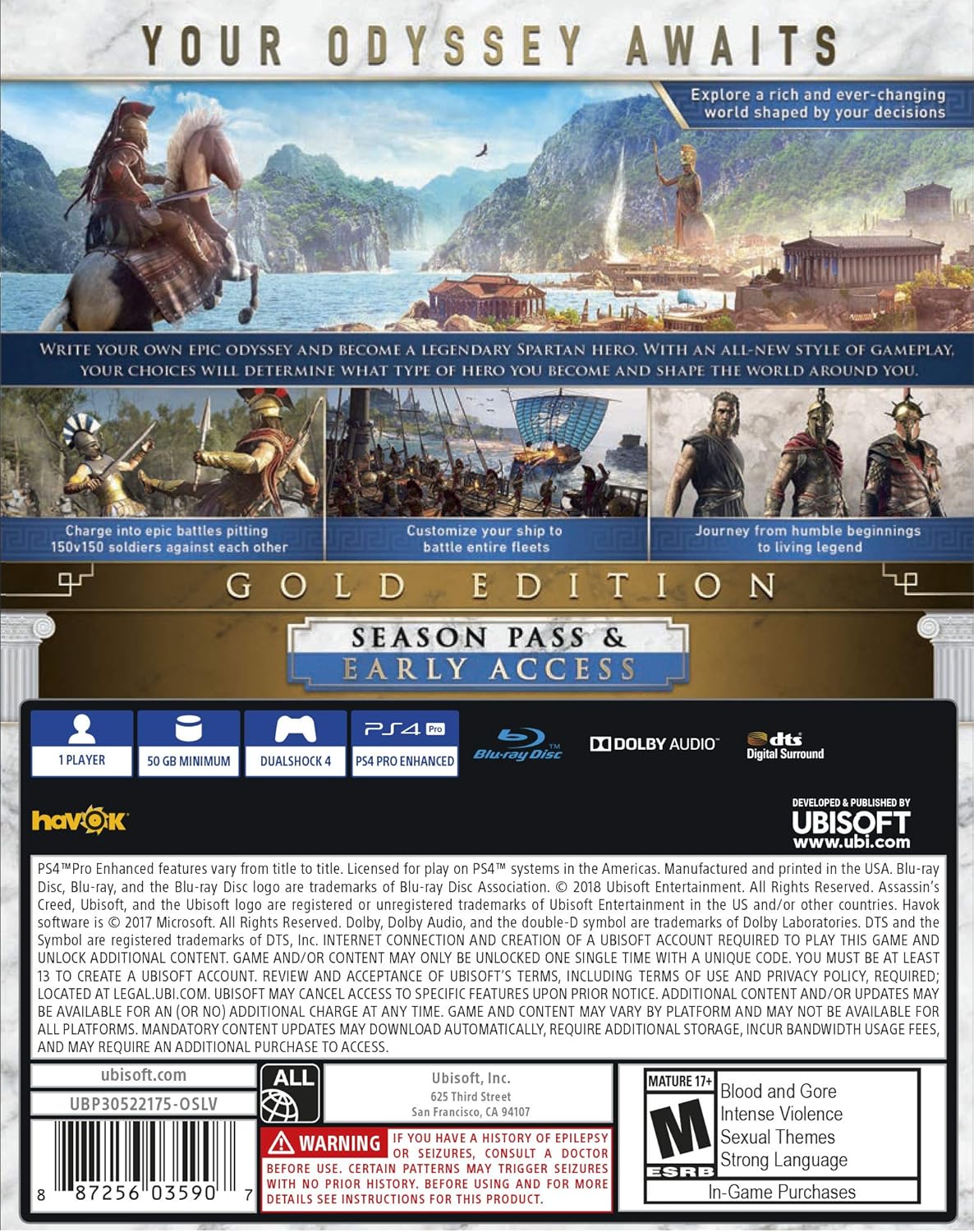 odyssey gold edition ps4