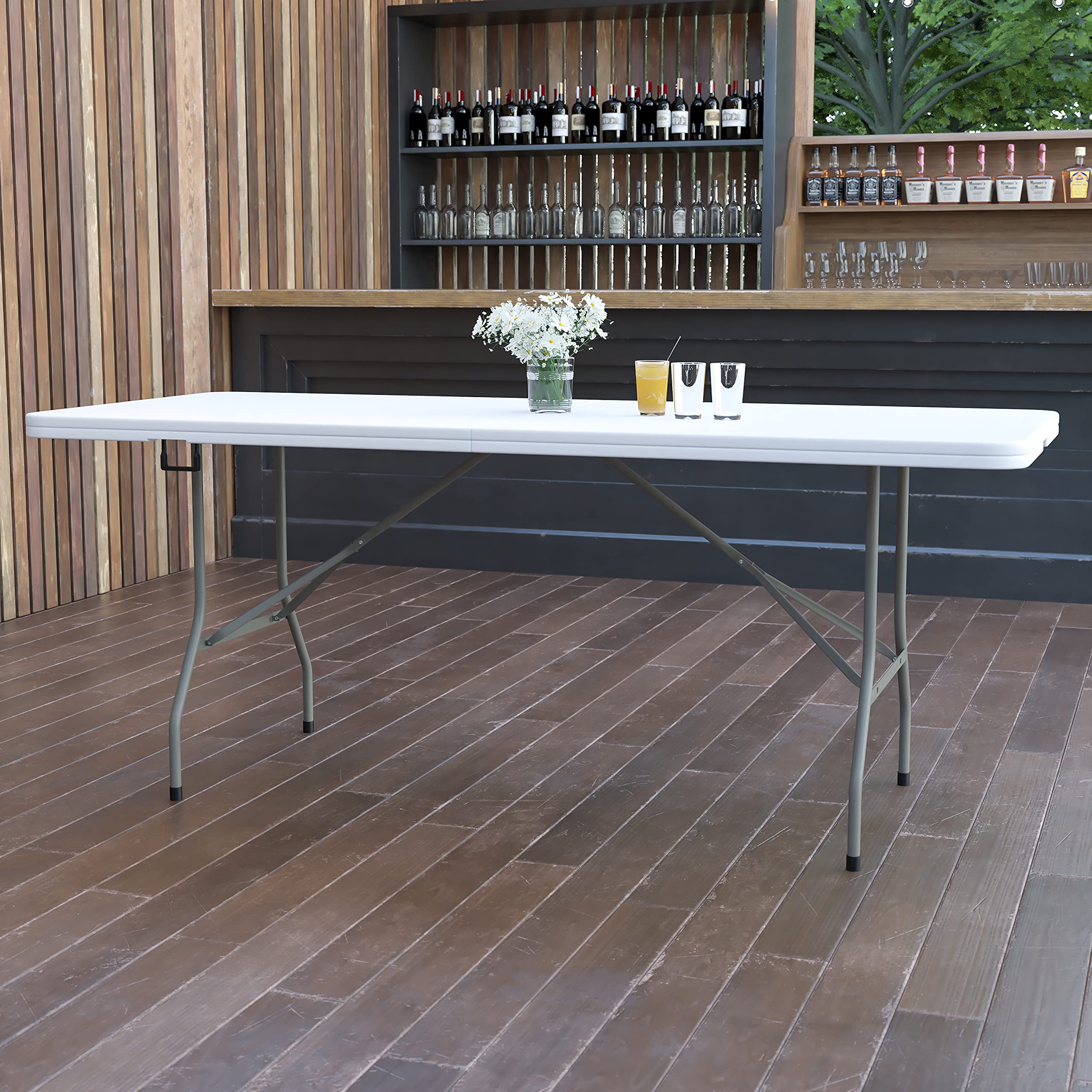 Mua Flash Furniture Elon 6' Rectangular Plastic Folding Event Table ...