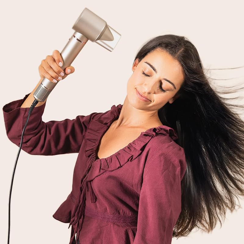 Pro Glam Twist 7 em 1 Hair Styler com Motor Digital Brushless, Sistema Coanda, Revestimento Cerâmico, Gerador de Iões e Acessórios Profissionais