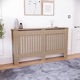 Vida Designs Chelsea Radiator Cover Unfinished Large Modern Vertical Slat MDF