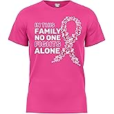 fresh tees in This Family No One Fight Alone T-Shirt | Breast Cancer Awareness Shirts for Women/Men (Small, Pink)