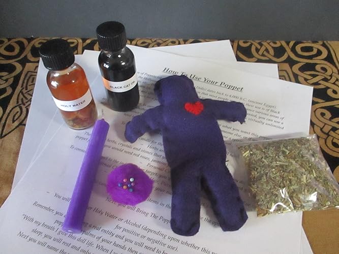 Amazon Com Voodoo Doll Kit Empowerment Spell Kit Poppet Spell - image unavailable