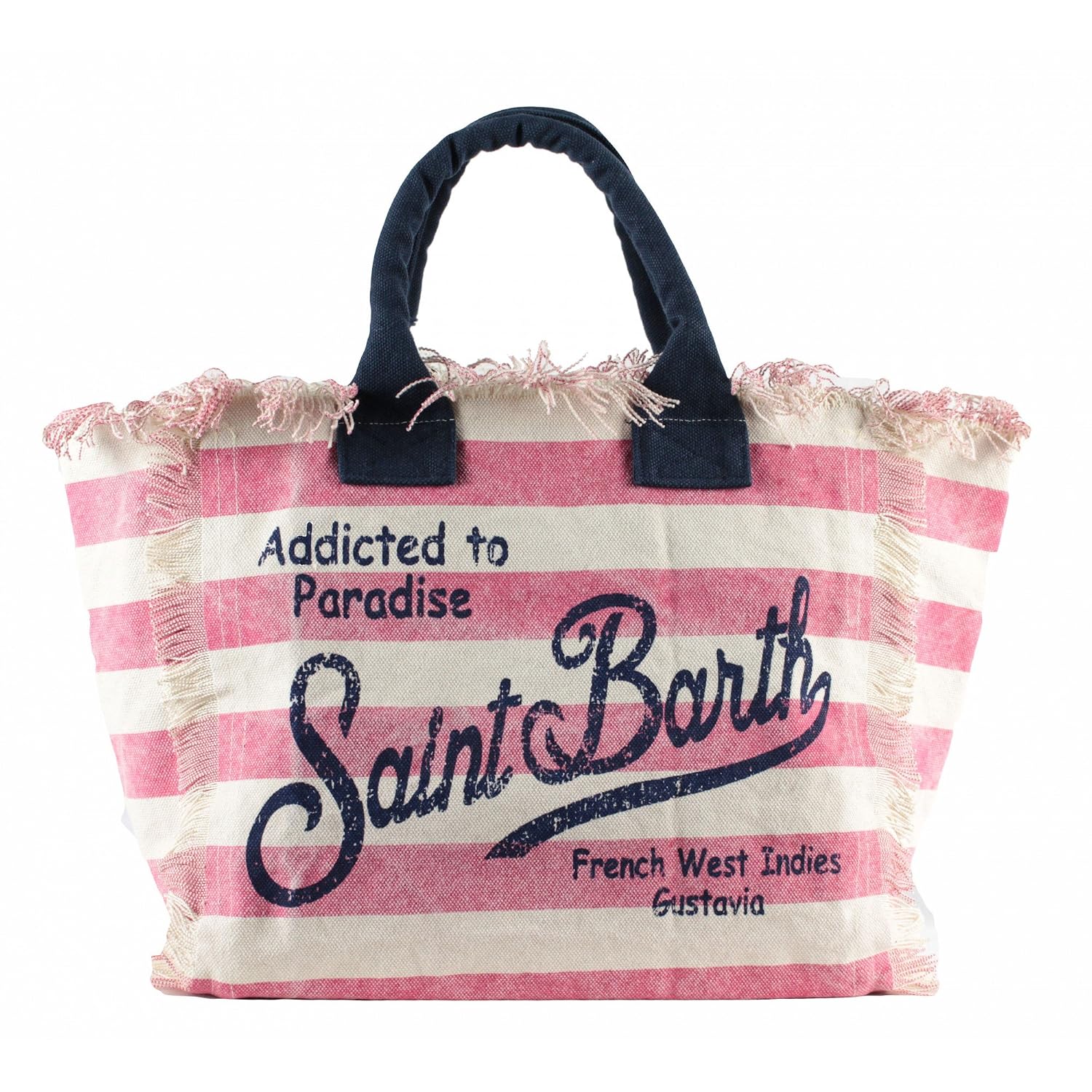 Donna Saint Barth Mc2 Borsa Shopping da Spiaggia in Canvas Mod Vanity Riga  Grande Fucsia urban-earth.co.uk