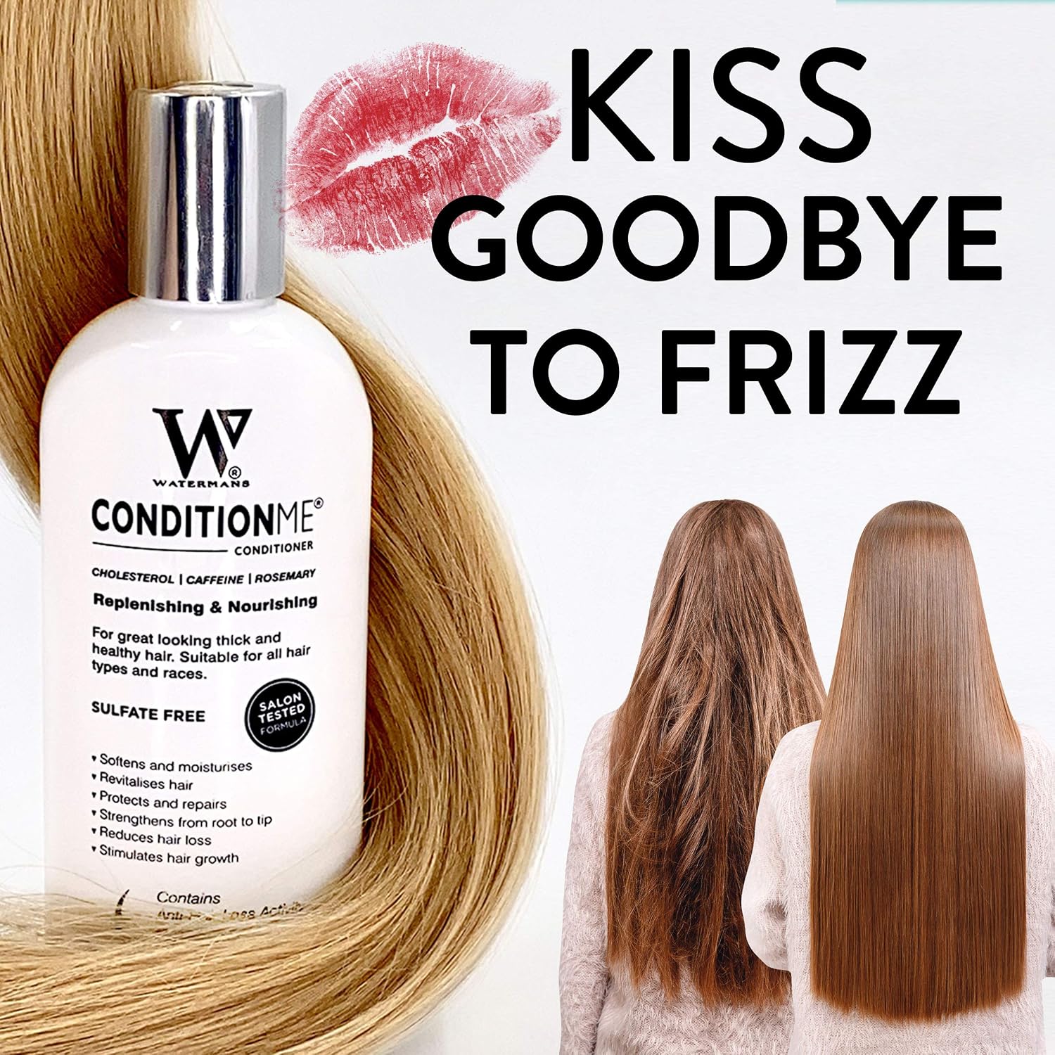 Watermans Hair Growth' Cholesterol Conditioner, Caffeine, Rosemary - All Types of Hair & Afro - Best treatment for Dry & Damaged Hair, best deep conditioning treatment - Image 5