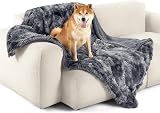 Bedsure Waterproof Dog Blanket Large 100x120cm Tie-dye Grey view 6