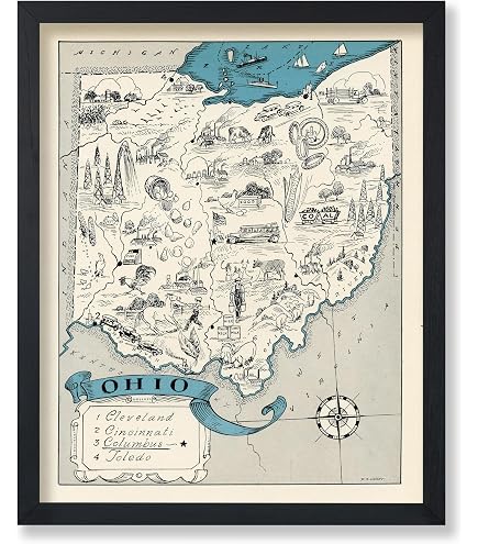 HISTORIX Vintage 1937 Karte Von Montana – 61 X 91 Cm Vintage