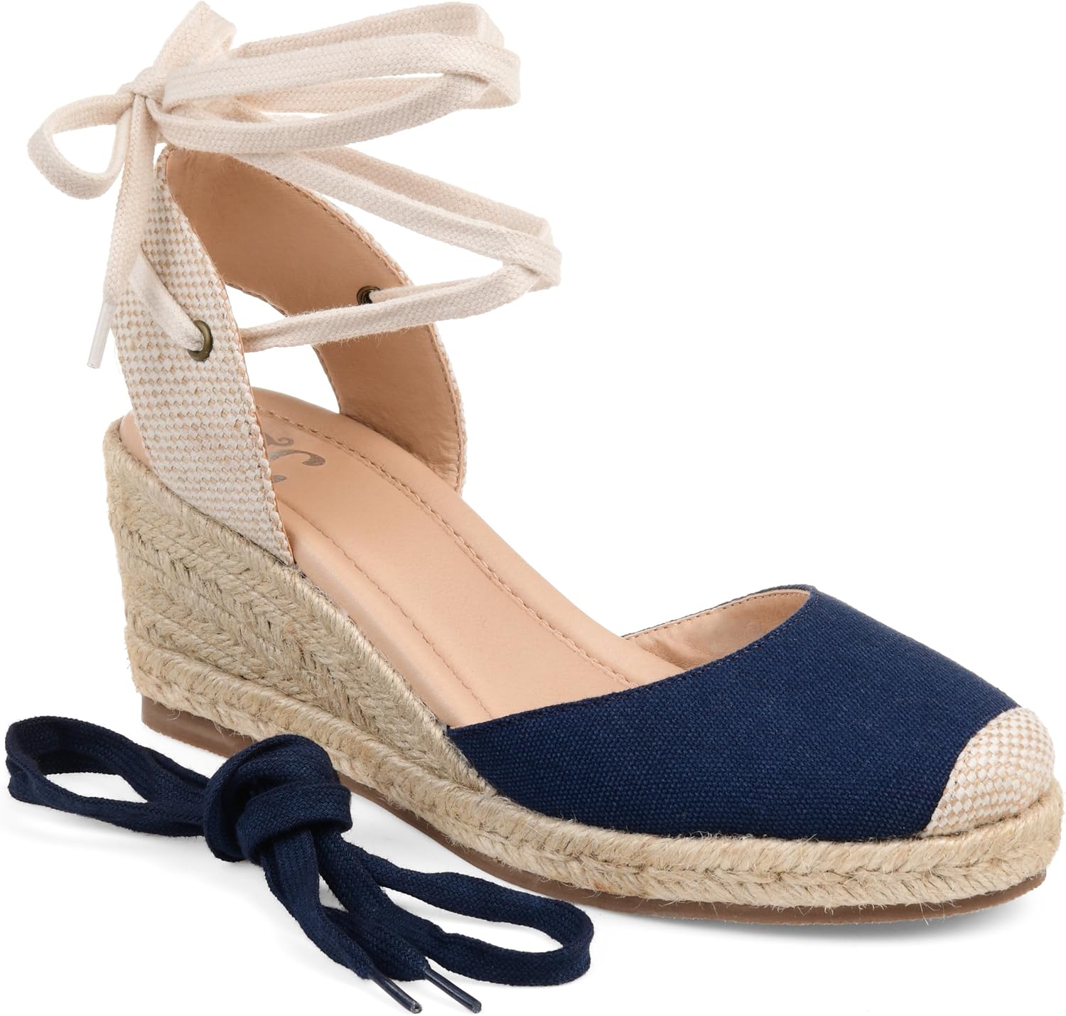 journee collection dryden espadrille wedge sandal