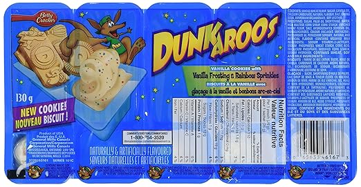 Dunkaroos Vanilla Frosting Rainbow Sprinkles Imported From Canada By General Mills Canada Amazon De Lebensmittel Getranke