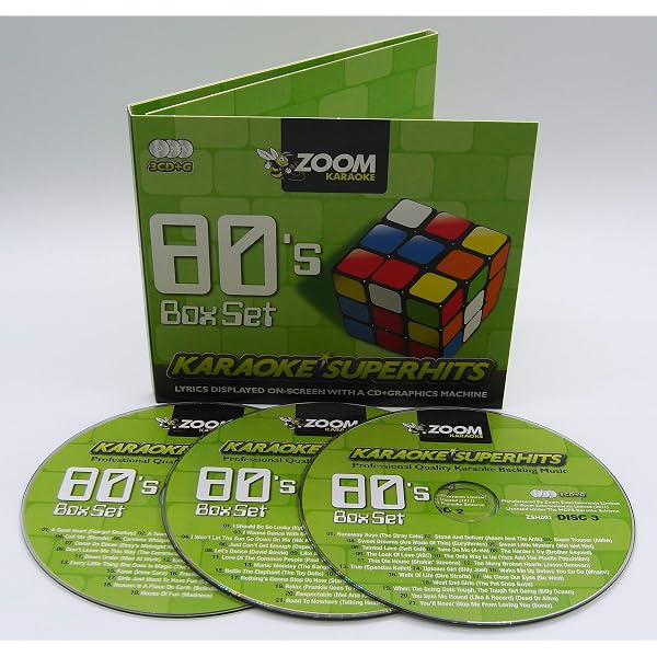 Zoom Karaoke Pop Box 4 Party Pack - 6 CD+G Box Set - 120 Songs
