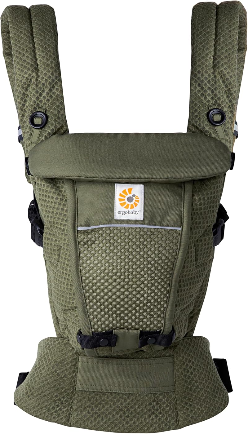 Ergobaby Adapt Carrier SoftFlex Mesh Newborn to Toddler Olive Green 3 Positions