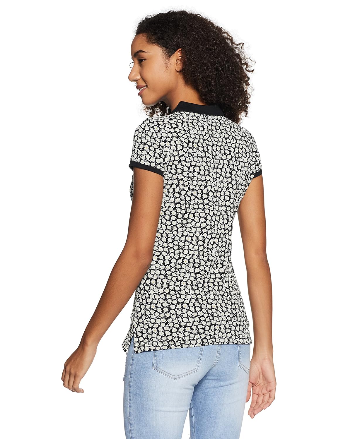 gap women's short sleeve printed polo