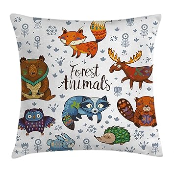 Fukeen Adorable Owl Wearing Flower Look At You Design Pillow Cases