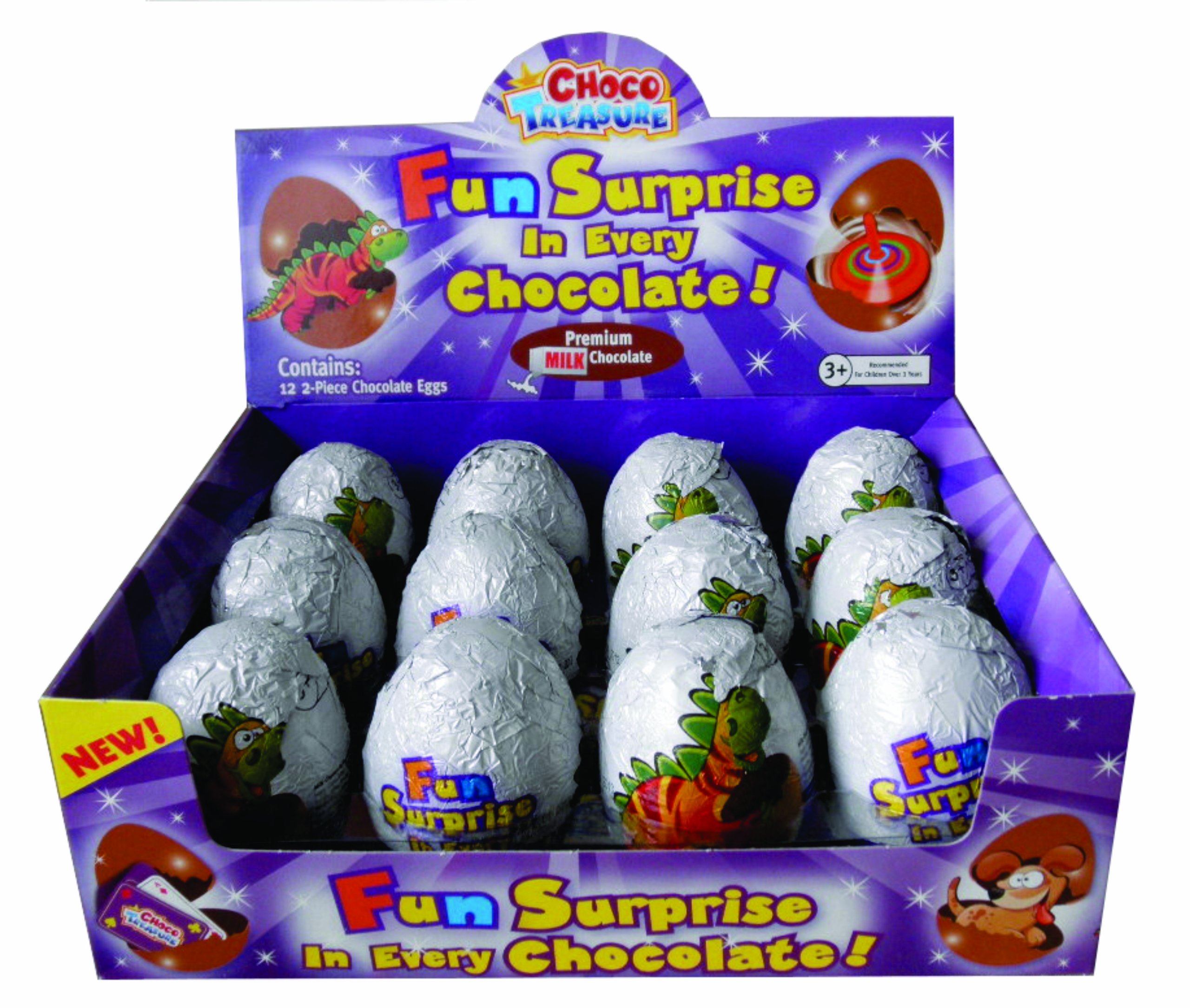 Choco Treasure Everyday Single Egg (Pack Of 12) 11 91M8AMel27L