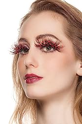 Dorisue feather eyelashes Red lashes Minnie Eyelash