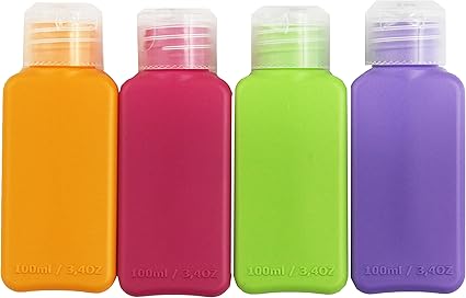 Amazon Com Ikea Travel Size Bottles 8 Pack 4 Colors For