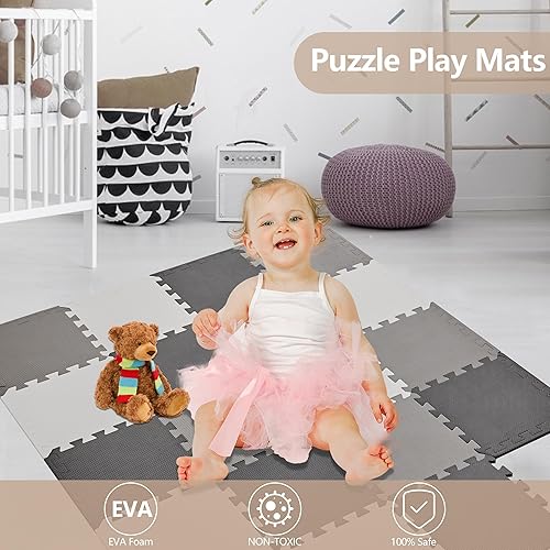 Baby Play Mat, Foam Tiles for Floor Baby Children Play Mat