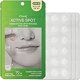 FRANZ Naked Active Spot Patches (72 Count) | Hydrocolloid Pimple Treatment Patch | UPF 50+ Powerful Sun Shield Cover | Gentle on Sensitive Skin